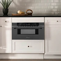 1.2 Cu. Ft. Black Stainless Microwave Drawer