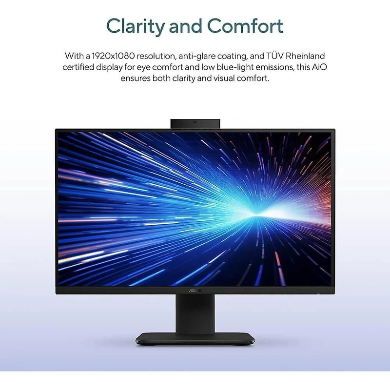 27 inch All in One Desktop Computer FHD IPS Display Intel Core i5 13420H 16GB RAM 1TB SSD Windows 11 WiFi 6 Bluetooth Webcam Bundle Antivirus Mouse Pad Screen Cleaner 24 Month CPS Warranty