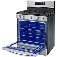 5.8 Cu. Ft. Stainless Freestanding Smart Gas Range with EasyClean