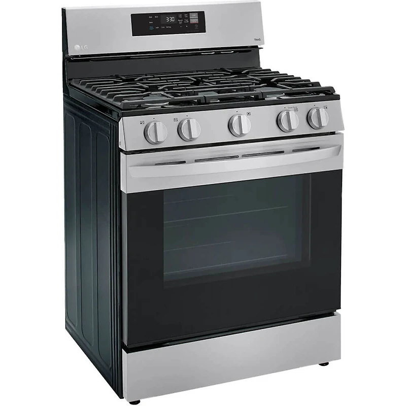 5.8 Cu. Ft. Stainless Freestanding Smart Gas Range with EasyClean