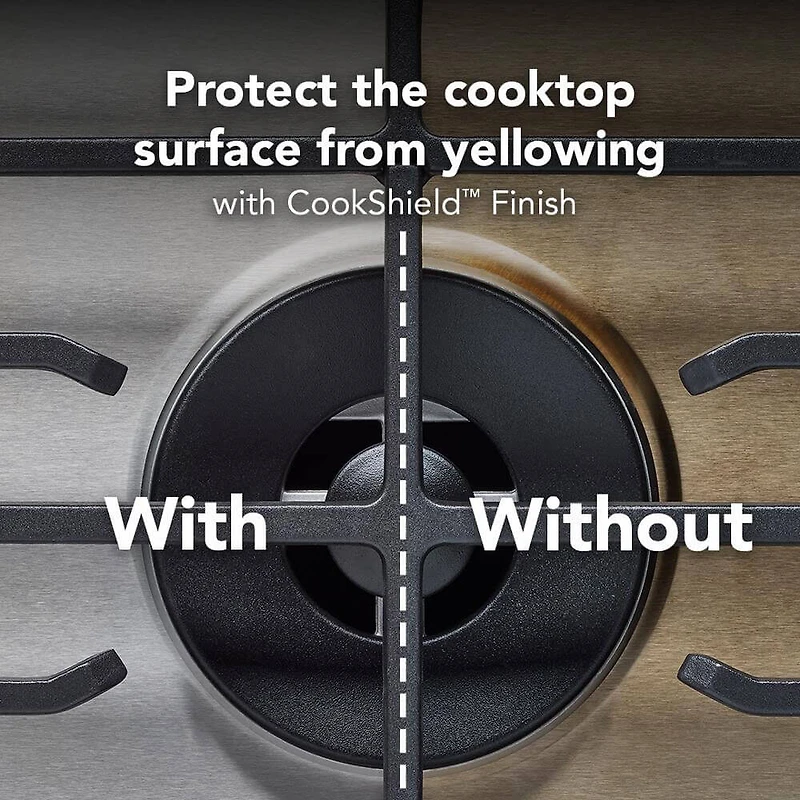 36 inch Stainless 5 Burner Gas Cooktop with Integrated Wok Grate