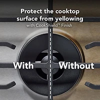 36 inch Stainless 5 Burner Gas Cooktop with Integrated Wok Grate