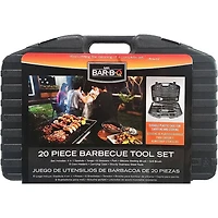 20 Pc. Stainless Steel Barbecue Cooking Tool Set with Carrying Case