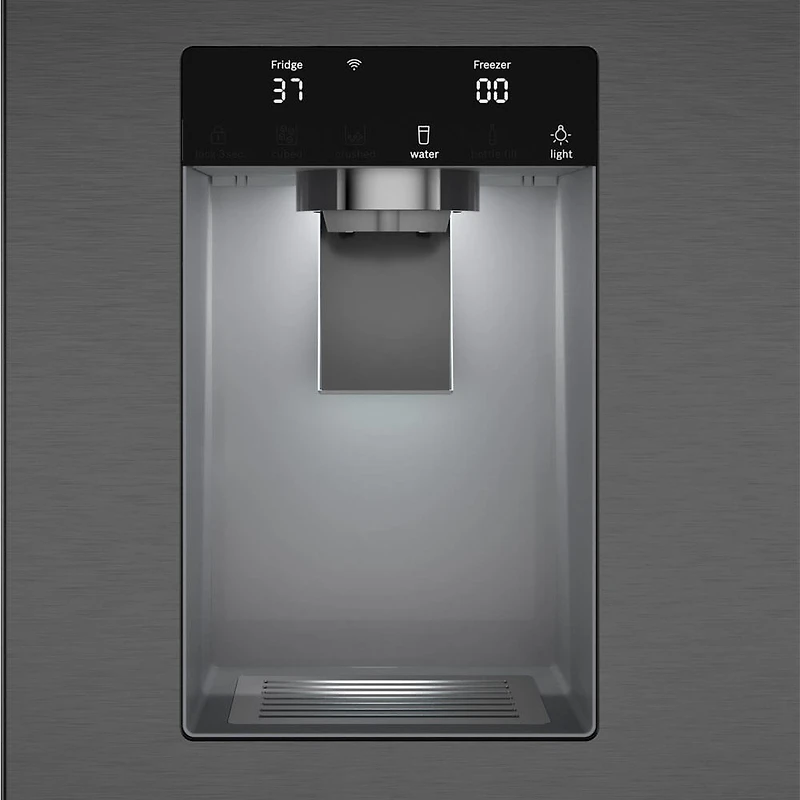 21.6 Cu. Ft. Black Stainless 500 Series French Door Counter-Depth Smart Refrigerator