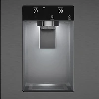 21.6 Cu. Ft. Black Stainless 500 Series French Door Counter-Depth Smart Refrigerator