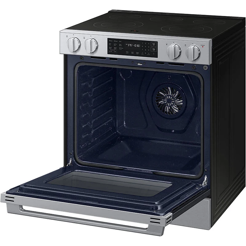 6.3 Cu. Ft. Bespoke Stainless Slide-In Convection Smart Electric Range with Air Fry Max