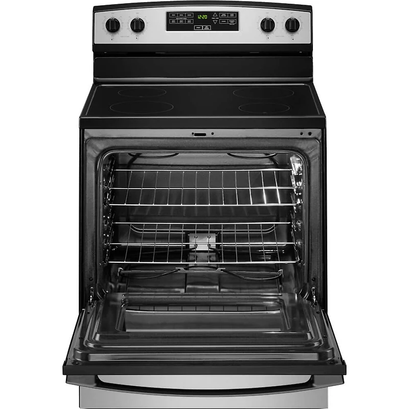 4.8 Cu. Ft. Stainless Freestanding Electric Range
