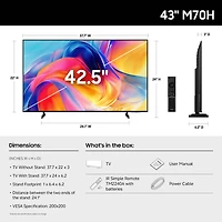 inch Class M70H Series 4K HDR Mini-LED Smart TV