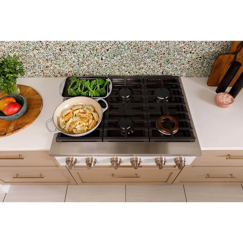 36 inch Matte Black 6 Burner Gas Cooktop