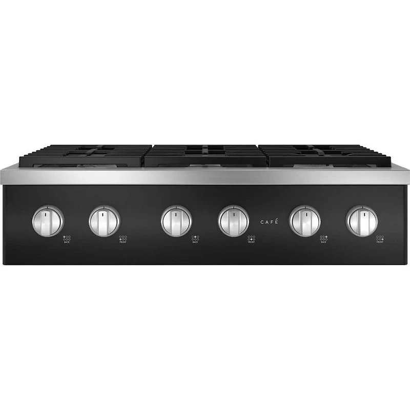 36 inch Matte Black 6 Burner Gas Cooktop