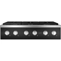 36 inch Matte Black 6 Burner Gas Cooktop