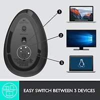Ergo Series MX Vertical Ergonomic Mouse - Black