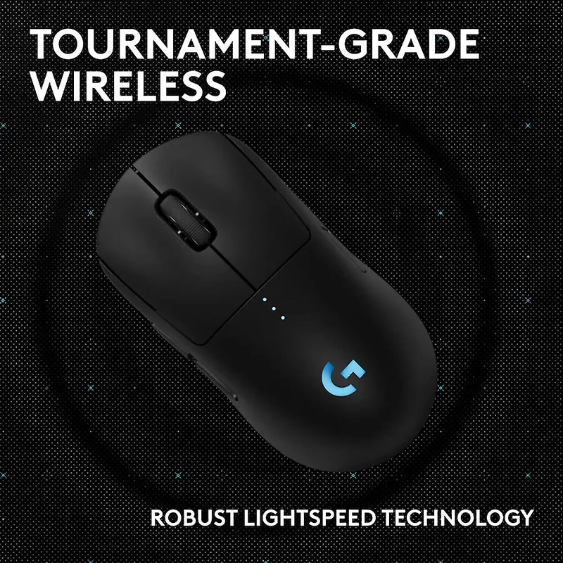 PRO 2 LIGHTSPEED Lightweight Optical HERO 44K DPI Wireless Gaming Mouse - Black