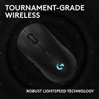 PRO 2 LIGHTSPEED Lightweight Optical HERO 44K DPI Wireless Gaming Mouse - Black