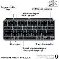 MX Keys Mini Keyboard for Mac - Gray