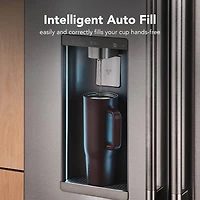 23.1 Cu. Ft. Stainless French Door Counter-Depth Smart Refrigerator with Intelligent Auto Fill