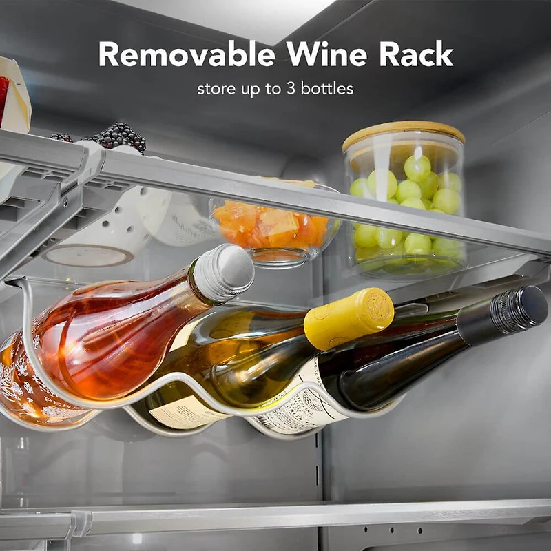 23.1 Cu. Ft. Stainless French Door Counter-Depth Smart Refrigerator with Intelligent Auto Fill