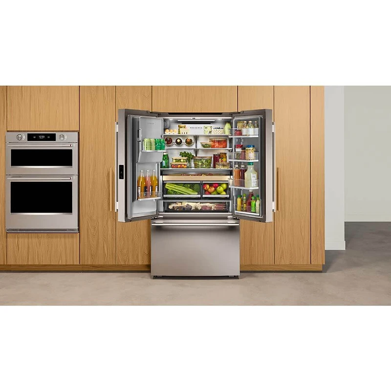 23.1 Cu. Ft. Stainless French Door Counter-Depth Smart Refrigerator with Intelligent Auto Fill