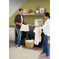 7.8 Cu. Ft. Black Steel Front Load Smart Electric Dryer with Heat Pump