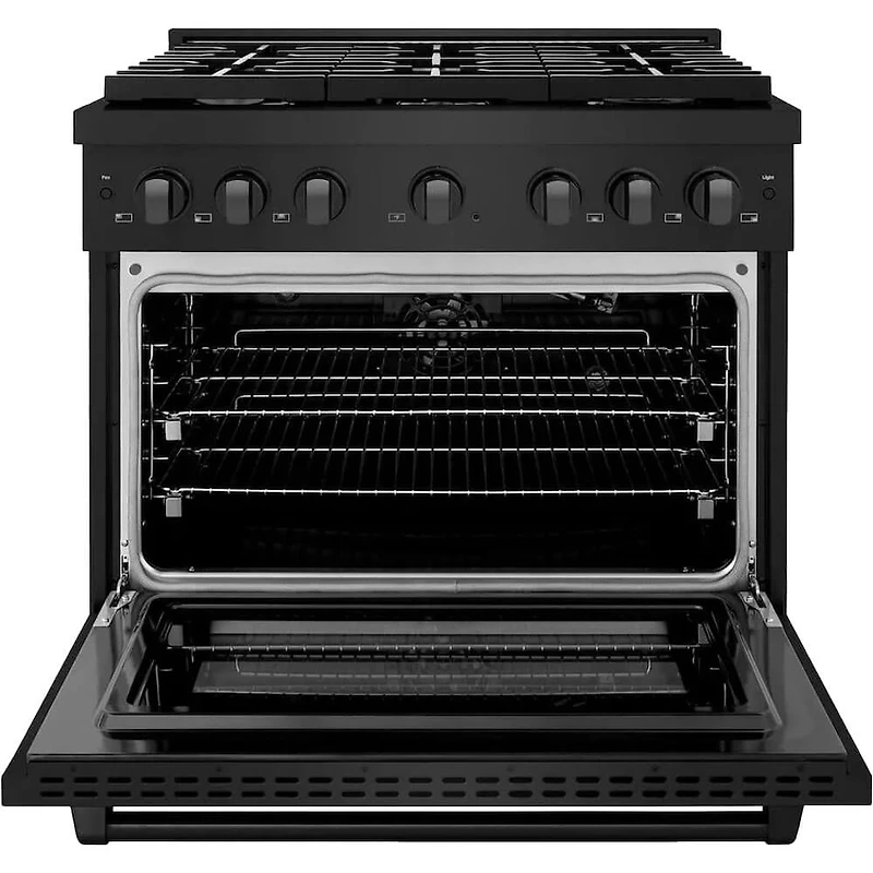 5.2 Cu. Ft. Black Stainless Freestanding Convection Gas Range