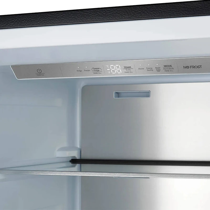 13.6 Cu. Ft. Black Convertible Counter-Depth Left Swing Refrigerator / Freezer