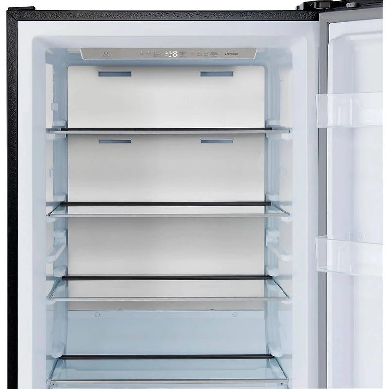 13.6 Cu. Ft. Black Convertible Counter-Depth Right Swing Refrigerator / Freezer