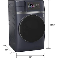4.8 Cu. Ft. Sapphire Blue Front Load Smart Washer/Dryer Combo