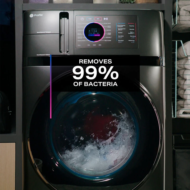 4.8 Cu. Ft. Sapphire Blue Front Load Smart Washer/Dryer Combo