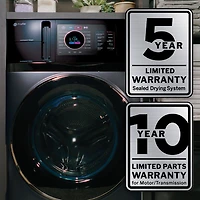 4.8 Cu. Ft. Sapphire Blue Front Load Smart Washer/Dryer Combo