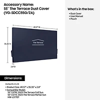 inch Terrace Outdoor TV Dust Cover