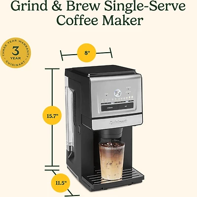 Grind and Brew Single Serve Coffee Maker