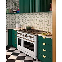 8.25 Cu. Ft. Matte White Freestanding Double Oven Convection Smart Dual-Fuel Range