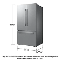 24.5 Stainless Bespoke AI French Door Counter-Depth Smart Refrigerator