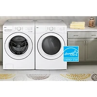 7.4 Cu. Ft. White Front Load Smart Electric Dryer