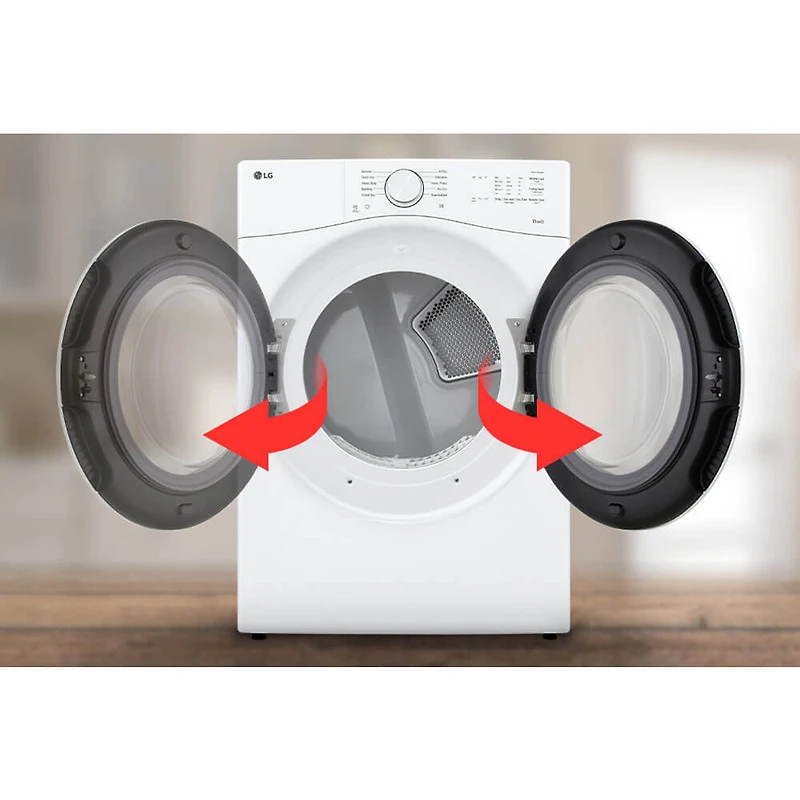 7.4 Cu. Ft. White Front Load Smart Electric Dryer