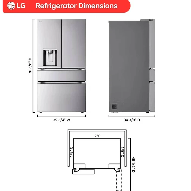 28.6 Cu. Ft. Stainless 4-Door French Door Smart Refrigerator with Convertible Drawer