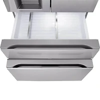 28.6 Cu. Ft. Stainless 4-Door French Door Smart Refrigerator with Convertible Drawer
