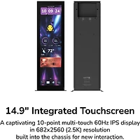 Y70 Touch Infinite Modern Dual Chamber ATX Mid-Tower Case with Integrated IPS Touchscreen - Black