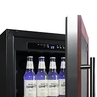 18 inch Panel Ready Built-In or Freestanding ADA Compliant Commercial Beverage Center with Lock