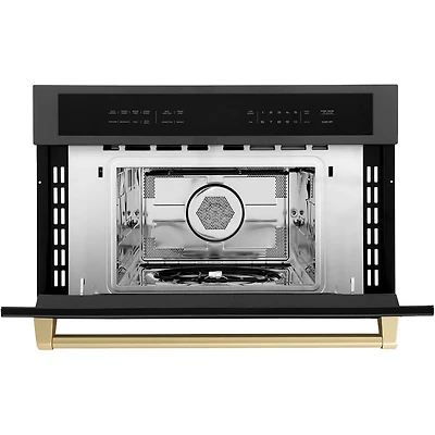 1.6 Cu. Ft. Autograph Edition Black Stainless and Bronze Built-In Convection Microwave