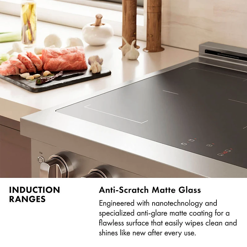 5.2 Cu. Ft. Autograph Edition Stainless and Bronze Freestanding Induction and Convection Electric Range