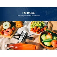 AM/FM Pocket Radio with Headphones - Red