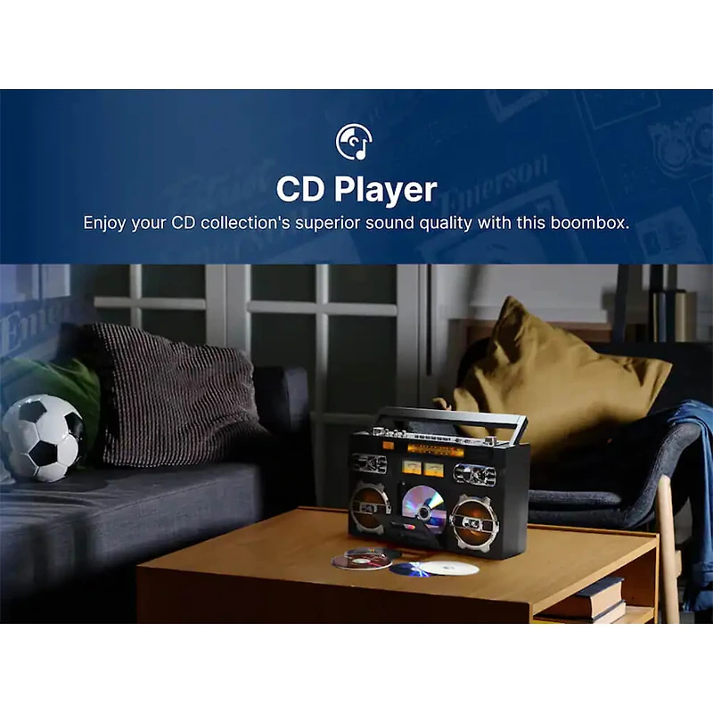 Retro Bluetooth CD/Radio Boom Box