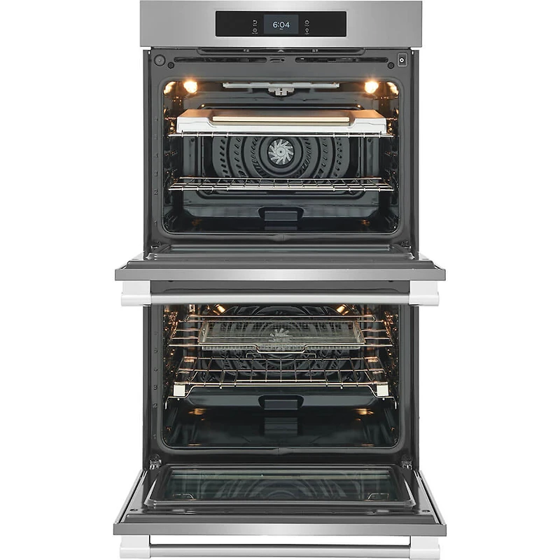 30 inch Stainless Convection Smart Double Wall Oven with Stone-Baked Pizza Mode