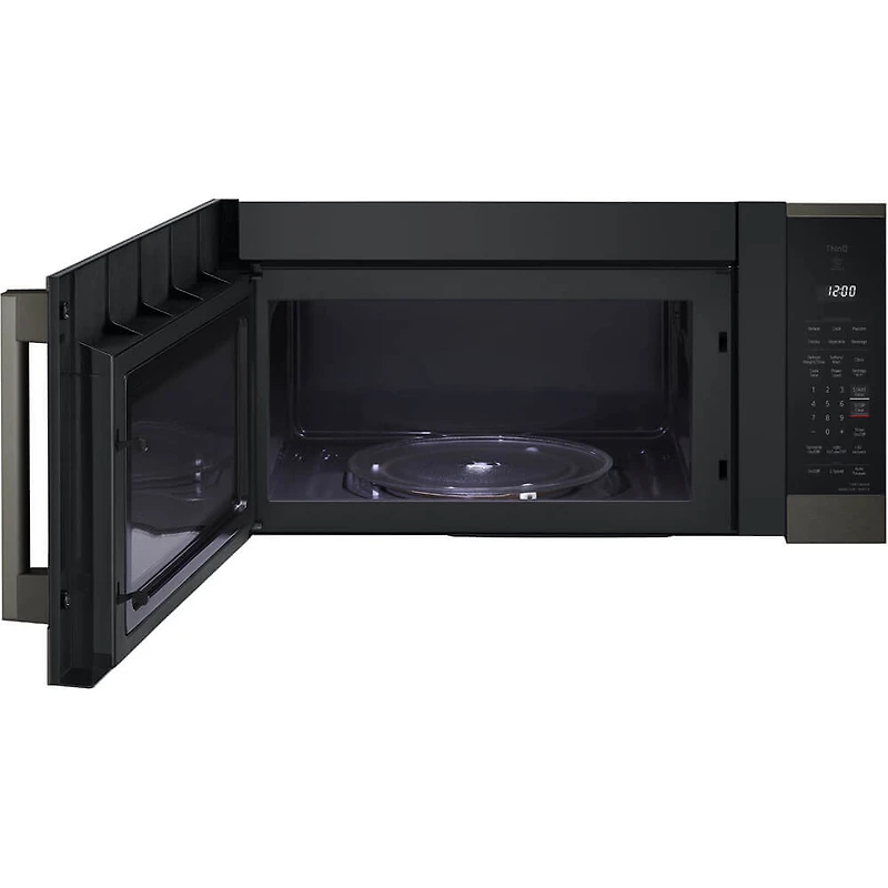 1.8 Cu. Ft. Black Stainless Over-the-Range Smart Microwave