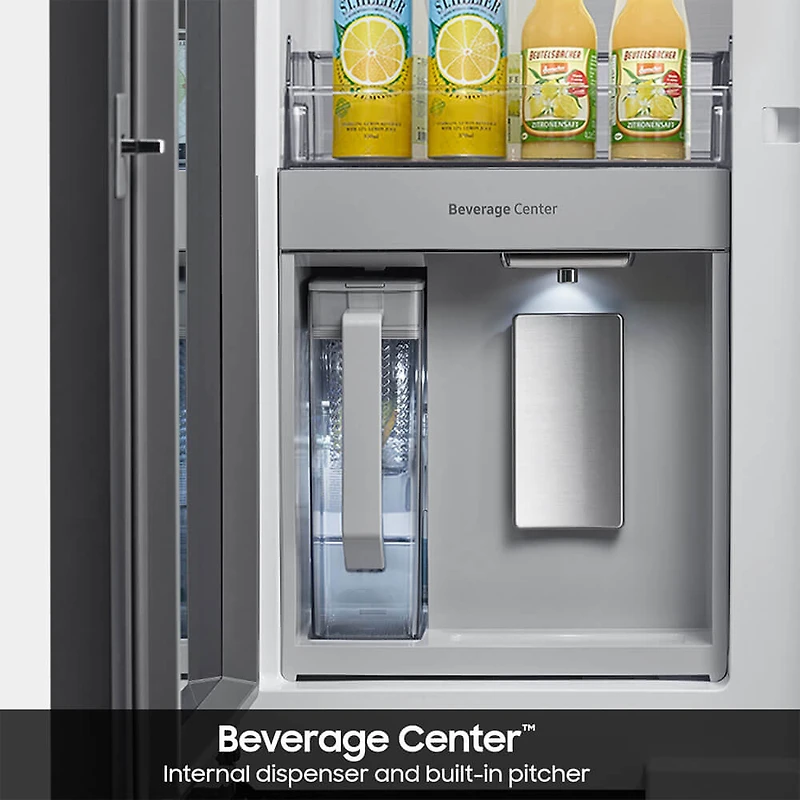 30 Cu. Ft. Bespoke 3-Door French Door Smart Refrigerator with Clementine Glass Panels