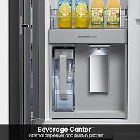 30 Cu. Ft. Bespoke 3-Door French Door Smart Refrigerator with Clementine Glass Panels