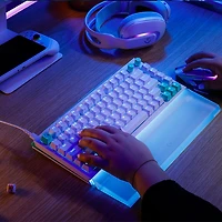 G512 X 75 TMR Analog and Mechanical Gasket Mount RGB Wired Gaming Keyboard - White with Tactile Switches