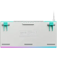 G512 X 75 TMR Analog and Mechanical Gasket Mount RGB Wired Gaming Keyboard - White with Tactile Switches