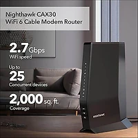 Nighthawk AX2700 Wi-Fi Cable Modem Router 